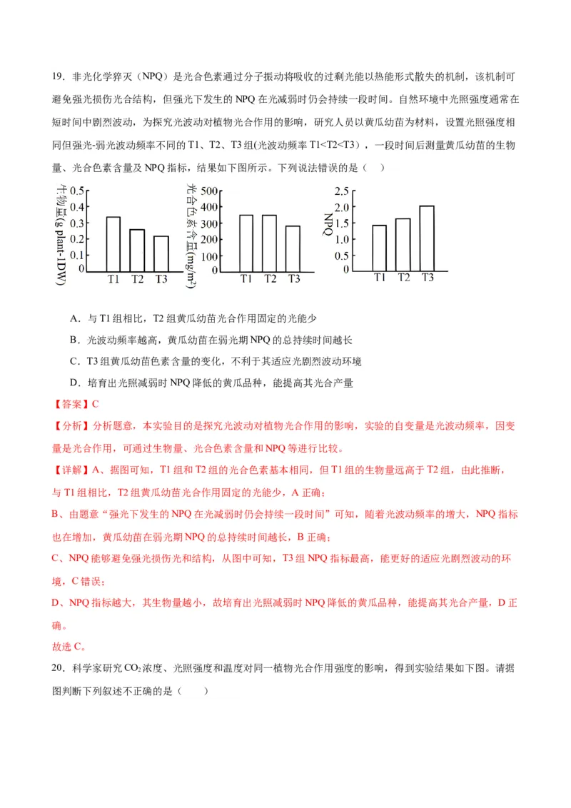 专题10光合作用（解析版)_2024年新高考资料_3.2024专项复习_备战2024年高考生物一轮复习重难点专项突破_专题10光合作用-备战2024年高考生物一轮复习重难点专项突破