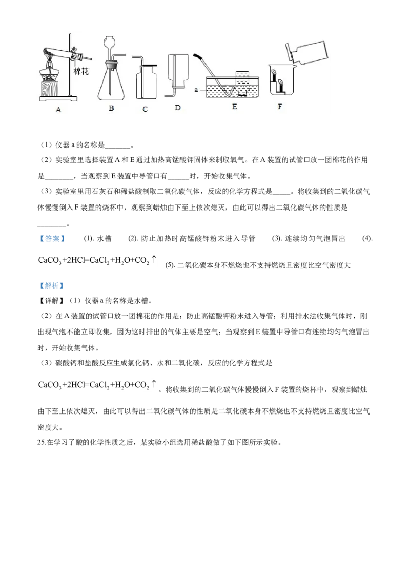 2020年辽宁省抚顺、铁岭市中考化学试题（解析）_5.2015-2025年中考化学_2.化学中考真题2015-2024年_地区卷_辽宁化学_辽宁化学_铁岭化学15-22
