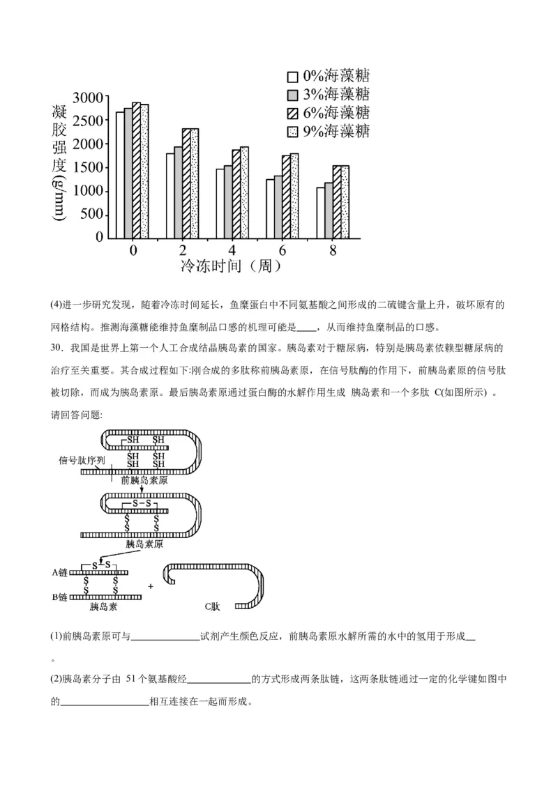 专题4蛋白质和核酸（原卷版)_2024年新高考资料_3.2024专项复习_备战2024年高考生物一轮复习重难点专项突破_专题04蛋白质和核酸-备战2024年高考生物一轮复习重难点专项突破