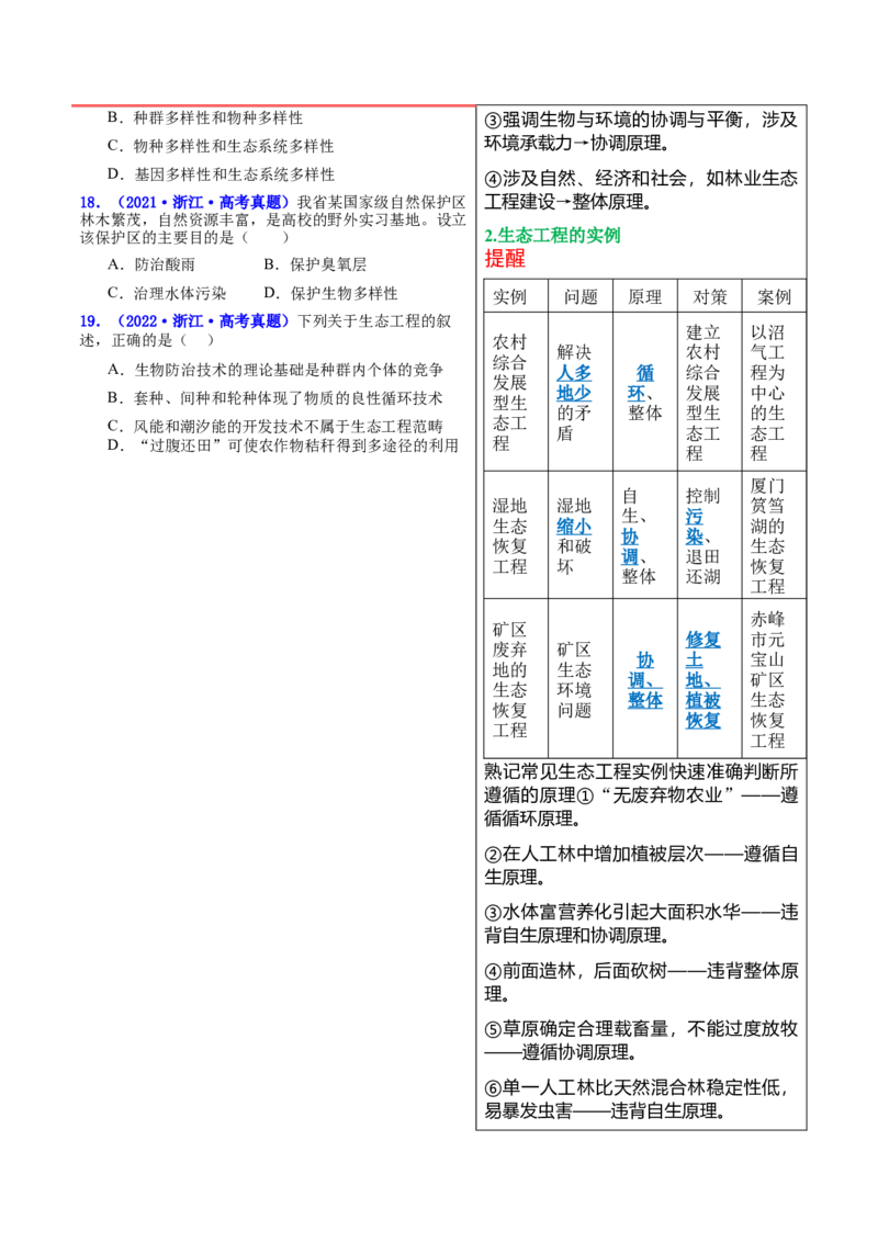 押新高考卷生态系统及人与环境（原卷版）-备战2024年高考生物临考题号押题（新高考通用）_2024年新高考资料_5.2024三轮冲刺_备战2024年高考生物临考题号押题（新高考通用）322745222