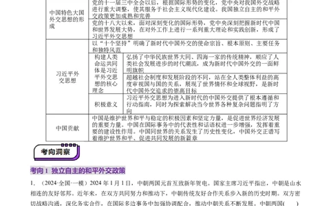 第05课中国的外交（讲义）（解析版）_新高考复习资料_2025年新高考资料_2025年高考政治一轮复习讲练测（新教材新高考）