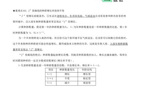 专题07种群和群落（解析版）_2024年新高考资料_3.2024专项复习_2024年高考生物热点&middot;重点&middot;难点专练（上海专用）