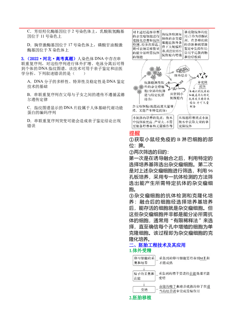 押新高考卷生物技术与工程（解析版）-备战2024年高考生物临考题号押题（新高考通用）_2024年新高考资料_5.2024三轮冲刺_备战2024年高考生物临考题号押题（新高考通用）322745222