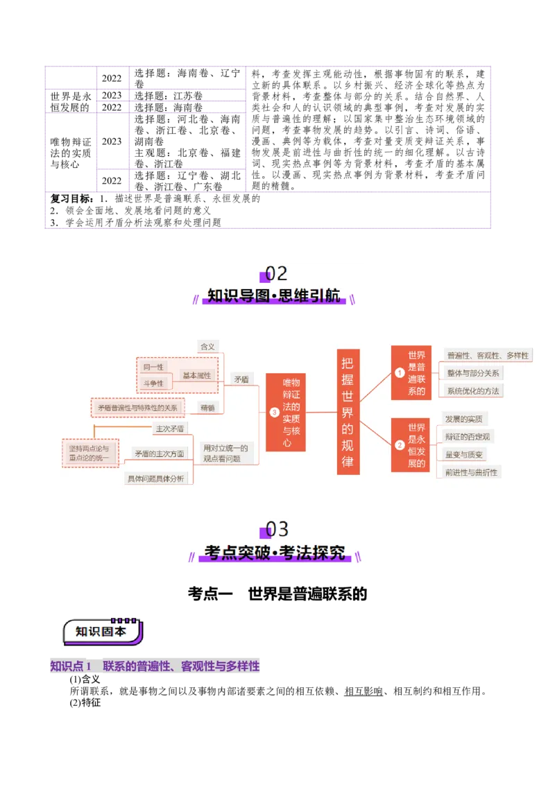 第20讲把握世界的规律（讲义）（解析版）_新高考复习资料_2025年新高考资料_2025年高考政治一轮复习讲练测（新教材新高考）