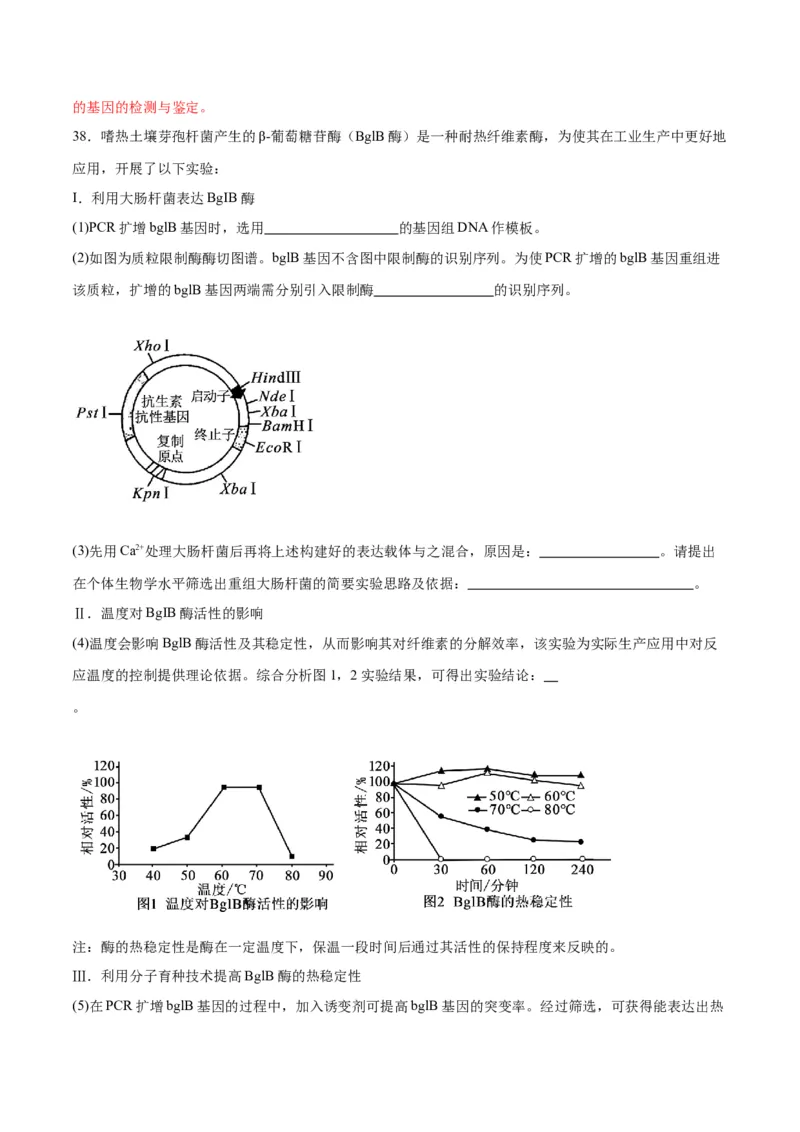 专题43基因工程（解析版）_2024年新高考资料_3.2024专项复习_备战2024年高考生物一轮复习重难点专项突破_专题43基因工程-备战2024年高考生物一轮复习重难点专项突破