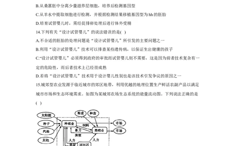 2022届高考生物二轮复习专题综合练（十）：现代生物科技（有解析）_新高考复习资料_2022年新高考复习资料_2022届高考生物二轮复习专题综合练（含解析）