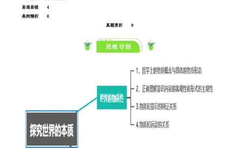 专题19探究世界的本质_新高考复习资料_2024年新高考资料_一轮复习资料_口袋书2024年高考政治一轮复习知识清单（新高考通用）