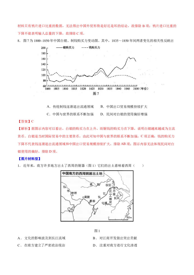 重难点17常见选择题命题情境解读与技巧分析（解析版）_2024年新高考资料_3.2024专项复习_2024年高考历史热点&middot;重点&middot;难点专练（新高考专用）