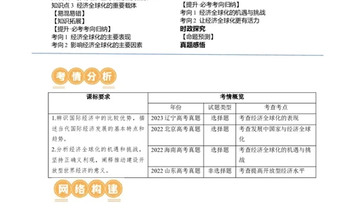 第06课走进经济全球化（讲义）（原卷版）_新高考复习资料_2024年新高考资料_一轮复习资料_完2024年高考政治一轮复习讲练测（课件+讲义+练习）（新教材新高考）_选择性必修1
