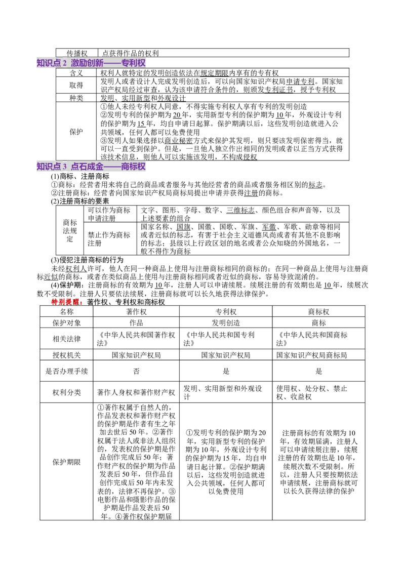 第02课依法有效保护财产权（讲义）（原卷版）_新高考复习资料_2025年新高考资料_2025年高考政治一轮复习讲练测（新教材新高考）