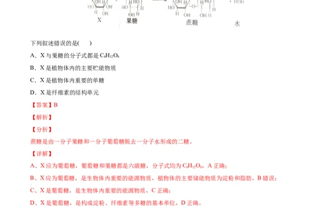 专题01细胞的分子组成以及结构和功能-2022年高考真题和模拟题生物分专题训练（教师版含解析）_2024年新高考资料_1.2024一轮复习_赠2022年高考生物真题与模拟题分类