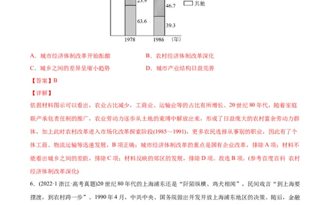 2022年高考历史真题与模拟题分专题训练专题08共和国年轮（1949至今）（教师版含解析）_2024年新高考资料_3.2024专项复习_赠2022年高考历史真题与模拟题分专题训练