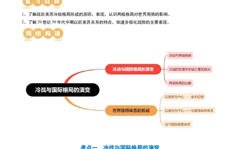 第41讲冷战与国际格局的演变（原卷版）_2024年新高考资料_1.2024一轮复习_2024年高考历史一轮复习讲练测（新教材新高考）_562