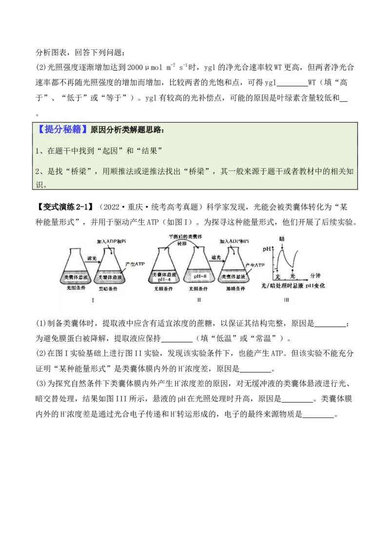 专题06细胞代谢（原卷版）_2024年新高考资料_2.2024二轮复习_2024年高考生物二轮热点题型归纳与变式演练（新高考通用）