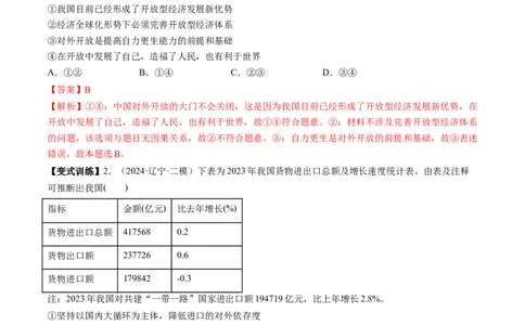 第07课经济全球化与中国（讲义）（解析版）_新高考复习资料_2025年新高考资料_2025年高考政治一轮复习讲练测（新教材新高考）