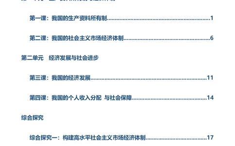 必修二《经济与社会》核心考点-上好课2025年高考政治一轮复习知识清单（新高考专用）_新高考复习资料_2025年新高考资料_2025年高考政治一轮复习知识清单