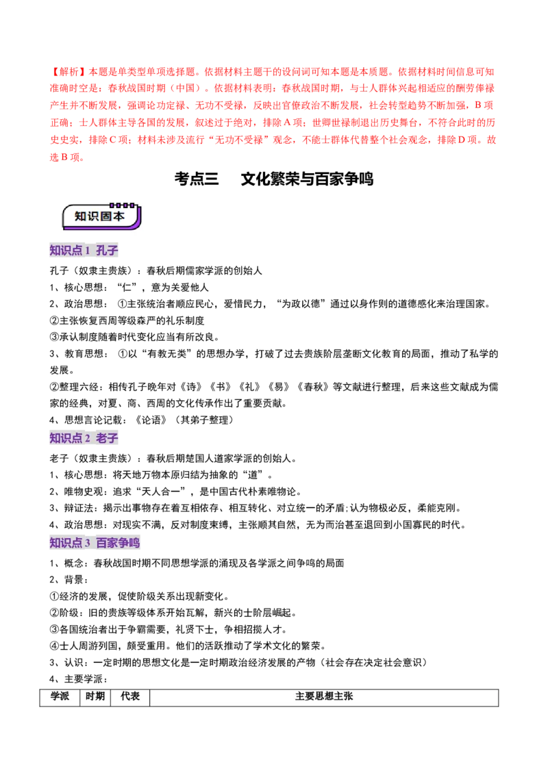 第02讲诸侯纷争与变法运动（讲义）（解析版）_2025年新高考资料_一轮复习_2025年高考历史一轮复习讲练测（新教材新高考）