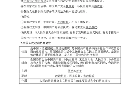 第六课　我国的基本政治制度_新高考复习资料_2022年新高考资料_2022版高三政治总复习专用（新高考-新教材版）_配套课件及电子版文档必修3政治与法治_必修3政治与法治word