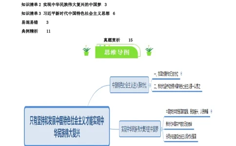 专题04只有坚持和发展中国特色社会主义才能实现中华民族伟大复兴_新高考复习资料_2024年新高考资料_一轮复习资料_口袋书2024年高考政治一轮复习知识清单（新高考通用）