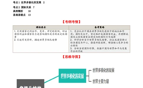 第三课多极化趋势（精品讲义）_新高考复习资料_2024年新高考资料_一轮复习资料_完2024年高考政治一轮复习考点帮（课件+讲义+练习）（新教材新高考）