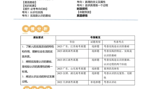 第04课探索认识的奥秘（讲义）（原卷版）_新高考复习资料_2024年新高考资料_一轮复习资料_完2024年高考政治一轮复习讲练测（课件+讲义+练习）（新教材新高考）_必修4