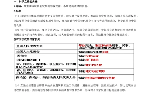 第九课全面依法治国的基本要求（精品讲义）_新高考复习资料_2024年新高考资料_一轮复习资料_完2024年高考政治一轮复习考点帮（课件+讲义+练习）（新教材新高考）_764