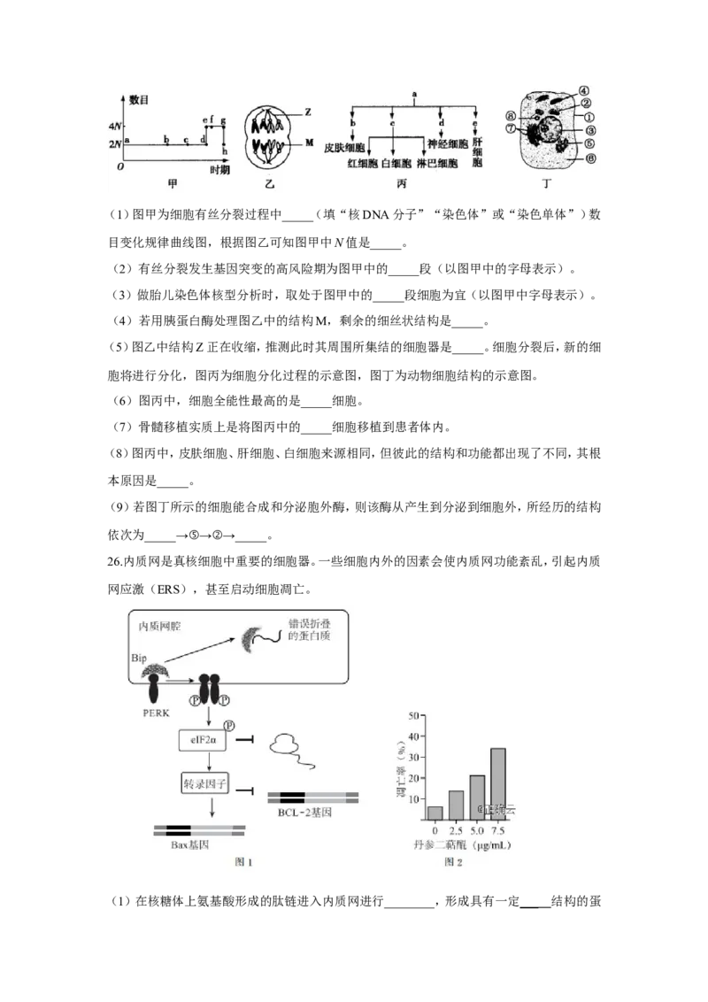 2022届高考生物二轮复习专题综合练（三）：细胞的生命历程（有解析）_新高考复习资料_2022年新高考复习资料_2022届高考生物二轮复习专题综合练（含解析）
