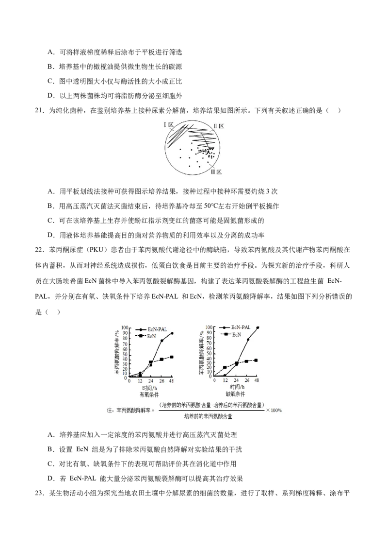 押新高考卷发酵工程（原卷版）-备战2024年高考生物临考题号押题（新高考通用）(1)_2024年新高考资料_5.2024三轮冲刺_备战2024年高考生物临考题号押题（新高考通用）322745222