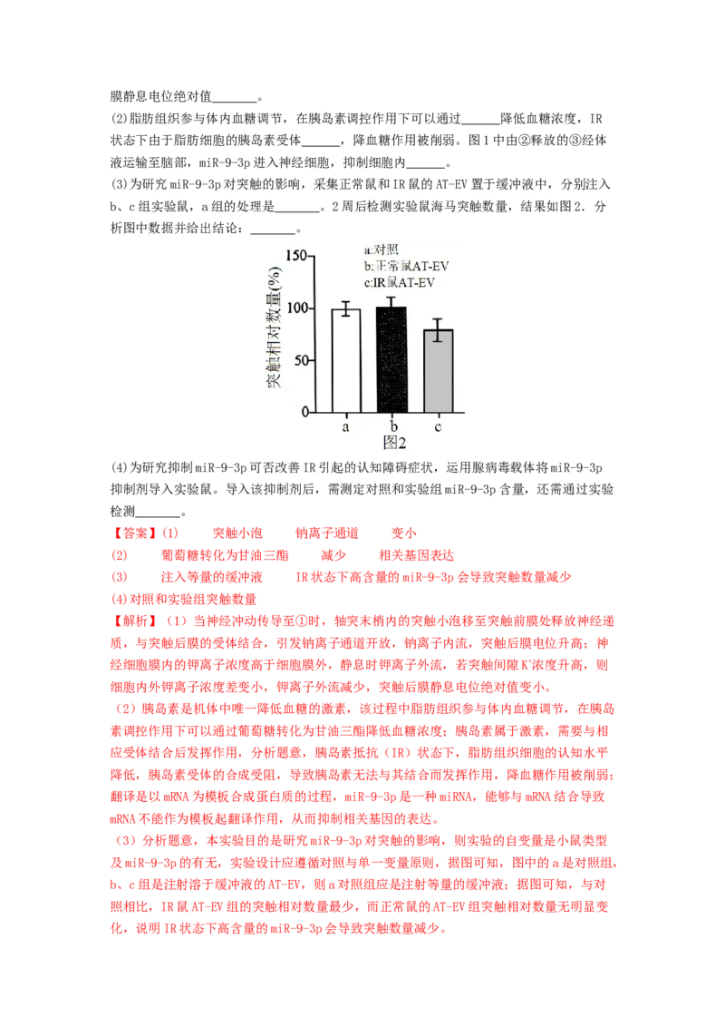 专题17体液调节和免疫调节（解析版）_2024年新高考资料_1.2024一轮复习_备战2024年高考生物一轮复习抢分特训（全国通用）