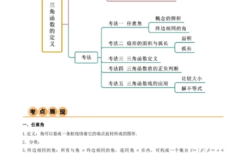 5.1三角函数的定义（精讲）（教师版）_02高考数学_新高考复习资料_2024年新高考资料_一轮复习资料_完2024年高考数学一轮复习一隅三反系列（新高考）