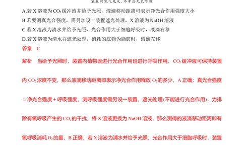 专题一光合作用与呼吸作用重难集训（解析版）_2024年新高考资料_5.2024三轮冲刺_2024年高考生物考前最后冲刺