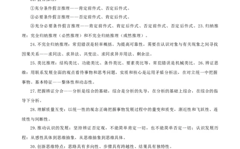 选择性必修三《逻辑与思维》知识清单-口袋书2024年高考政治一轮复习知识清单（新高考通用）_新高考复习资料_2024年新高考资料_专项复习资料