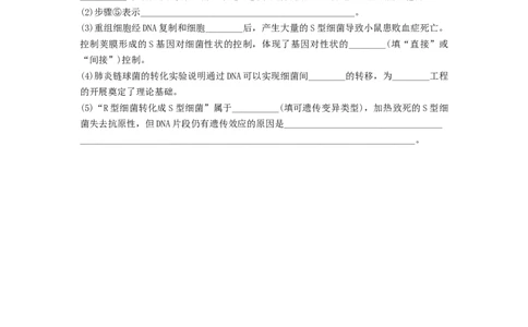 专题17DNA是主要的遗传物质（精练）（原卷版）_2024年新高考资料_1.2024一轮复习_备战2024年高考生物一轮复习串讲精练（新高考专用）