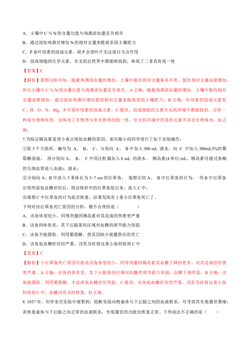 专题02实验评价与改进类（解析版）_2024年新高考资料_3.2024专项复习_备战2024年高考生物实验专项突破_专题02实验评价与改进类-备战2024年高考生物实验专项突破