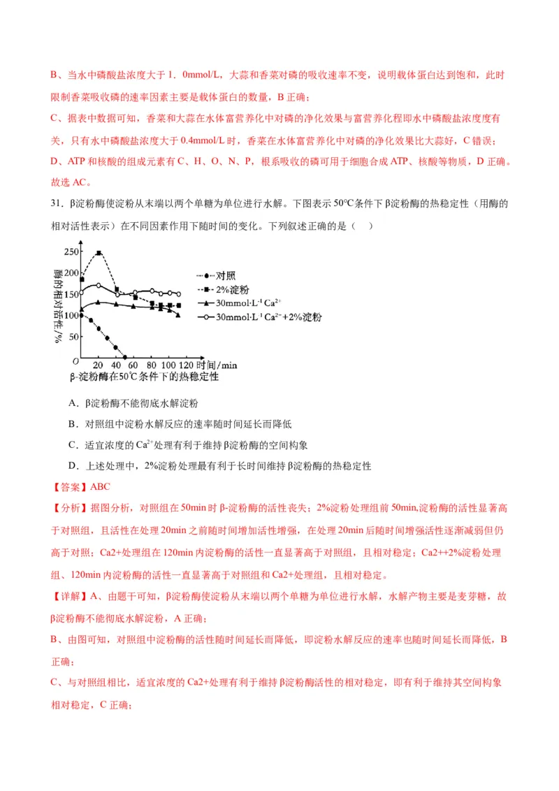 专题8酶和ATP（解析版)_2024年新高考资料_3.2024专项复习_备战2024年高考生物一轮复习重难点专项突破_专题08酶和ATP-备战2024年高考生物一轮复习重难点专项突破