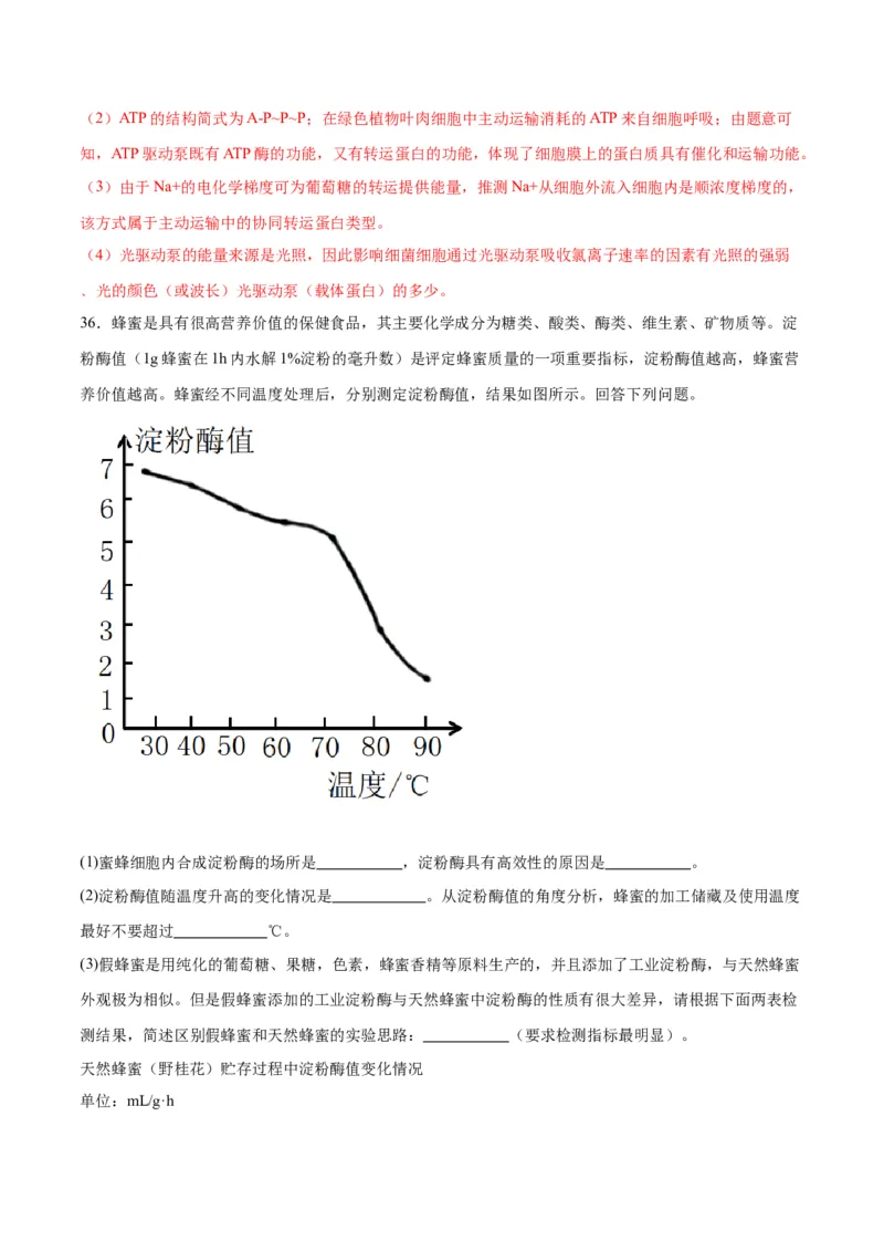 专题8酶和ATP（解析版)_2024年新高考资料_3.2024专项复习_备战2024年高考生物一轮复习重难点专项突破_专题08酶和ATP-备战2024年高考生物一轮复习重难点专项突破