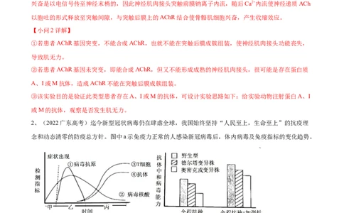 押广东卷第18题生命活动的调节（解析版）_2024年新高考资料_5.2024三轮冲刺_备战2024年高考生物临考题号押题（广东专用）323137816