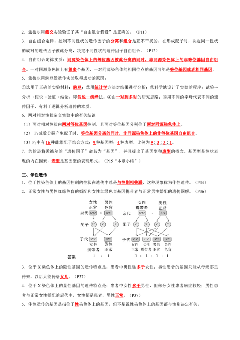 专题04遗传的基本规律和人类遗传病（解析版）_2024年新高考资料_3.2024专项复习_2024年高考生物热点&middot;重点&middot;难点专练（新高考专用）