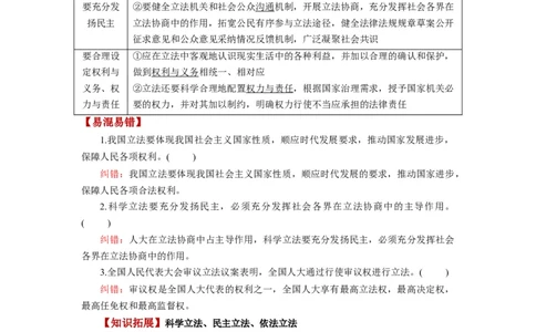 第09课全面推进依法治国的基本要求（讲义）（解析版）_新高考复习资料_2024年新高考资料_一轮复习资料_完2024年高考政治一轮复习讲练测（课件+讲义+练习）（新教材新高考）_必修3