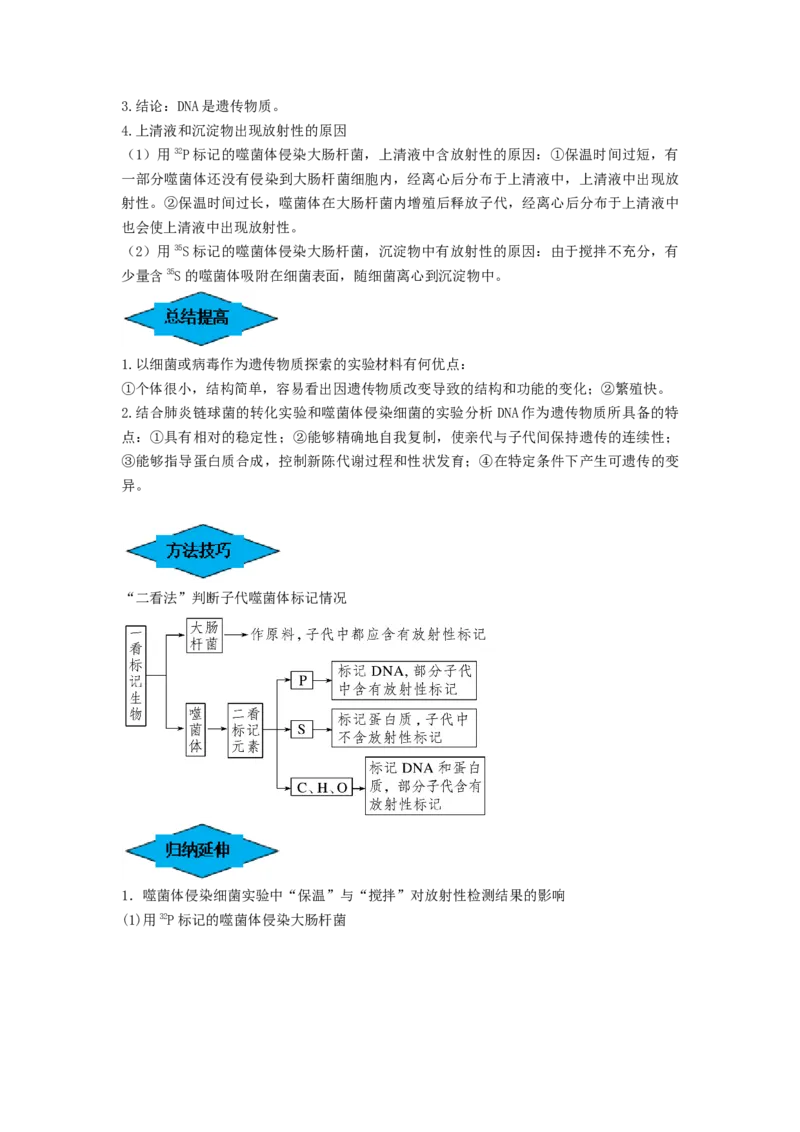 专题17DNA是主要的遗传物质（串讲）（解析版）_2024年新高考资料_1.2024一轮复习_备战2024年高考生物一轮复习串讲精练（新高考专用）