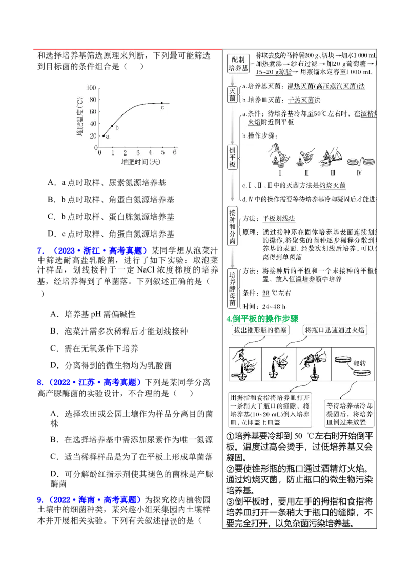 押新高考卷发酵工程（解析版）-备战2024年高考生物临考题号押题（新高考通用）(1)_2024年新高考资料_5.2024三轮冲刺_备战2024年高考生物临考题号押题（新高考通用）322745222