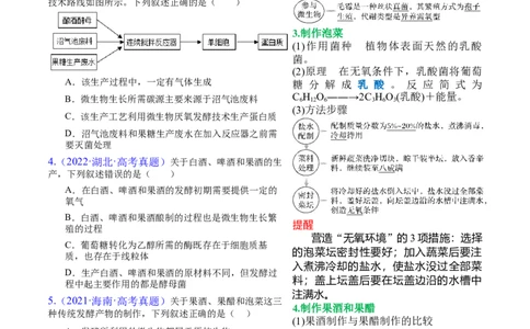 押新高考卷发酵工程（解析版）-备战2024年高考生物临考题号押题（新高考通用）(1)_2024年新高考资料_5.2024三轮冲刺_备战2024年高考生物临考题号押题（新高考通用）322745222