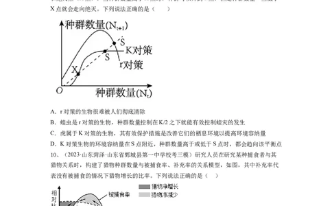 专题28种群的特征和数量变化（精练）（原卷版）_2024年新高考资料_1.2024一轮复习_备战2024年高考生物一轮复习串讲精练（新高考专用）