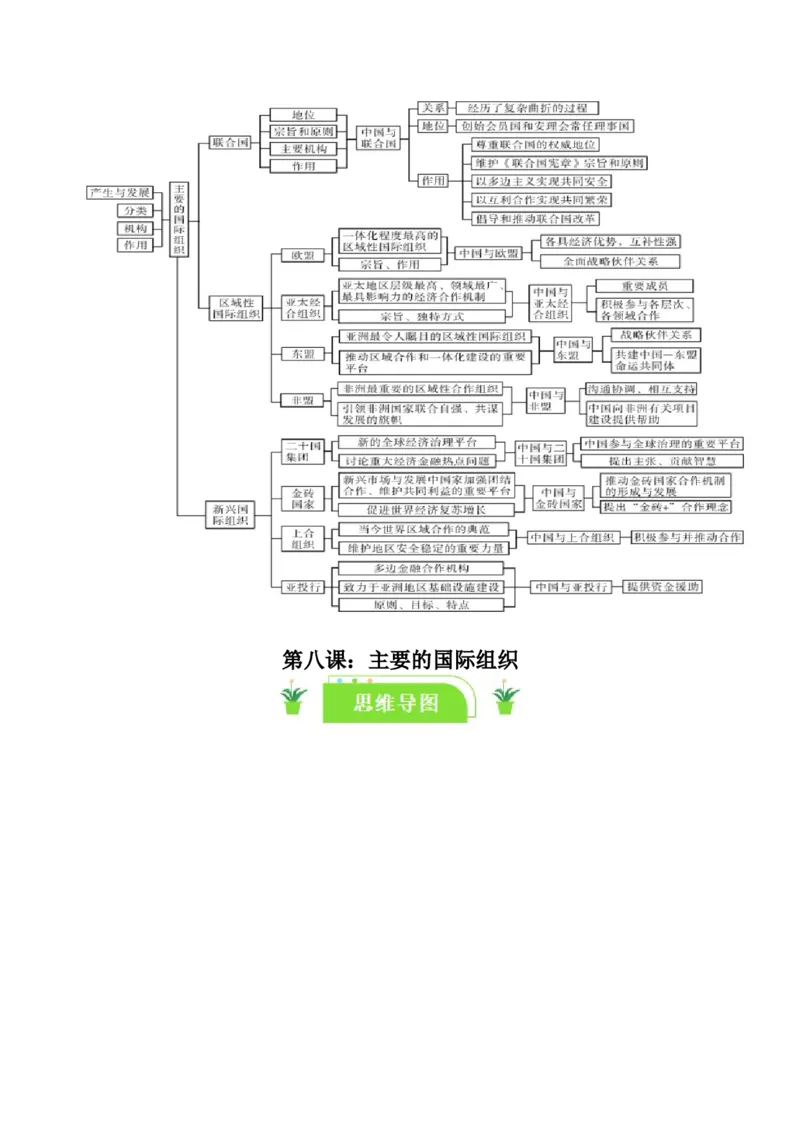选择性必修一《当代国际政治与经济》知识清单-口袋书2024年高考政治一轮复习知识清单（新高考通用）_新高考复习资料_2024年新高考资料_专项复习资料