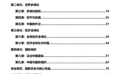 选择性必修一《当代国际政治与经济》知识清单-口袋书2024年高考政治一轮复习知识清单（新高考通用）_新高考复习资料_2024年新高考资料_专项复习资料