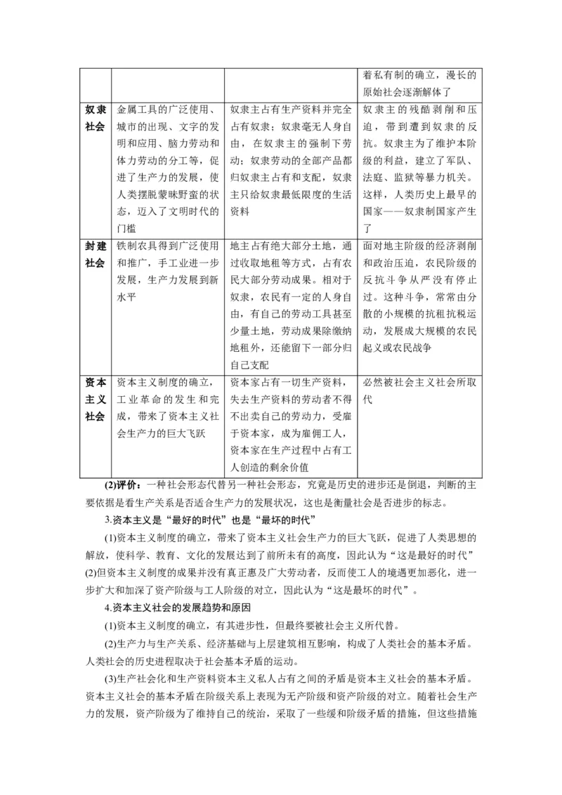 第01课社会主义从空想到科学、从理论到实践的发展（讲义）（原卷版）_新高考复习资料_2024年新高考资料_一轮复习资料_必修1