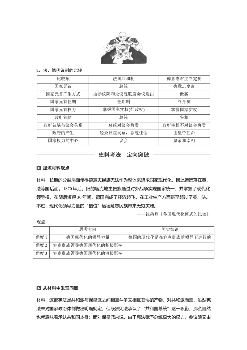 10必修1第二单元古代希腊罗马和近代西方的政治制度第8讲　资本主义政治制度在欧洲大陆的扩展_07高考历史_通用版（老高考）复习资料_2023年复习资料_一轮+二轮_历史高三一轮复习系列