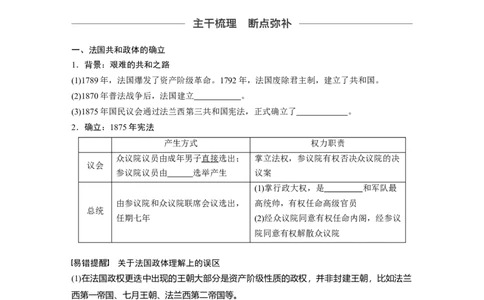 10必修1第二单元古代希腊罗马和近代西方的政治制度第8讲　资本主义政治制度在欧洲大陆的扩展_07高考历史_通用版（老高考）复习资料_2023年复习资料_一轮+二轮_历史高三一轮复习系列