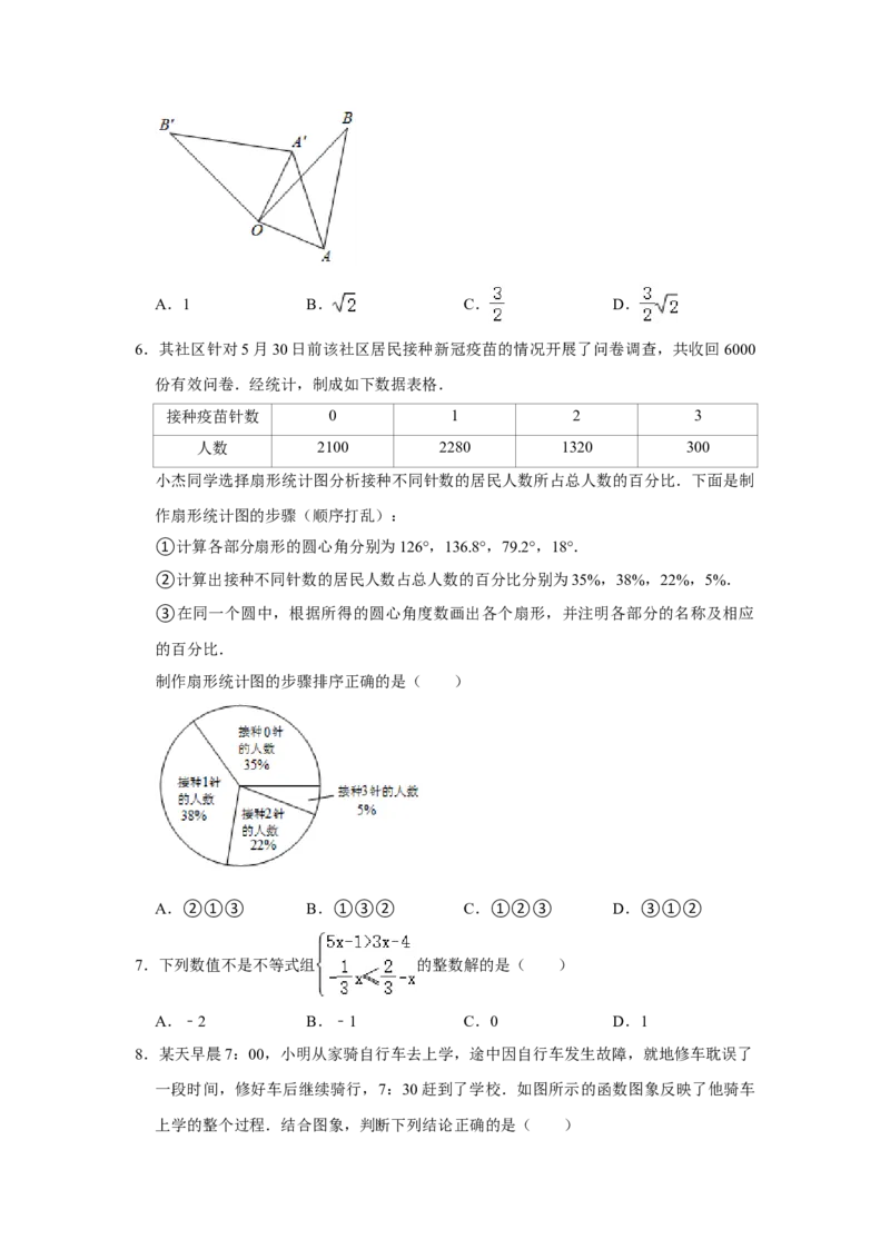 2021年湖南省邵阳市中考数学真题解析版_2.2015-2025年中考数学_2.数学中考真题2015-2024年_地区卷_湖南省_邵阳数学11-22