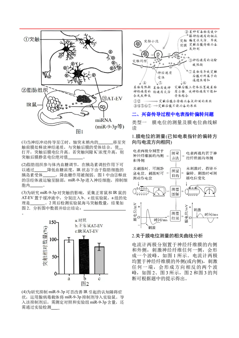 押新高考卷稳态与调节（原卷版）-备战2024年高考生物临考题号押题（新高考通用）_2024年新高考资料_5.2024三轮冲刺_备战2024年高考生物临考题号押题（新高考通用）322745222_61